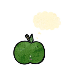 retro cartoon apple