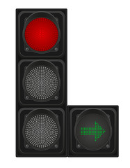 traffic lights for cars vector illustration