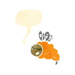 retro cartoon bee