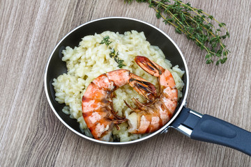 Risotto with prawn
