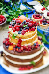 wedding naked cake