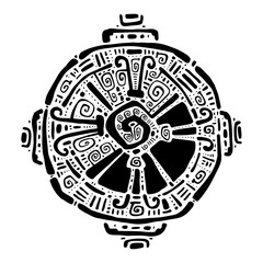 Hunab Ku.  Mayan symbol. Vector illustration. - 87904134