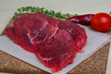Raw beef