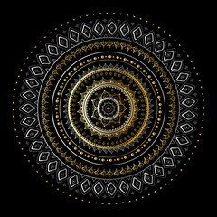 Vintage Gold mandala