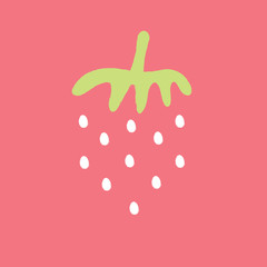 Abstract strawberry design background.