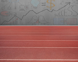 Running track with business concepts graphs
