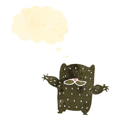 retro cartoon little bear