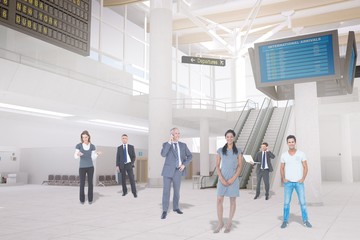 Obraz premium Composite image of business team