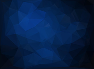 Blue Polygonal Mosaic Background, Creative Design Templates