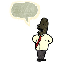 retro cartoon talking man