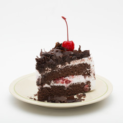 Cake on a white background.