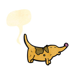 retro cartoon farting dog