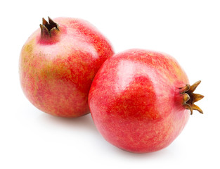 Pomegranate isolated on white background