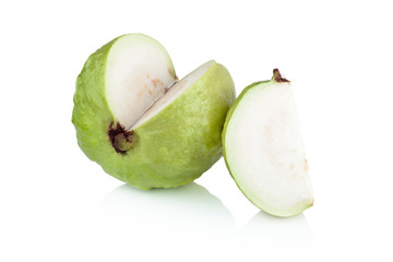 guava fruit on white background