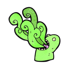 retro cartoon spooky ghost