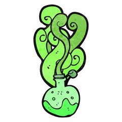 retro cartoon chemical bottle