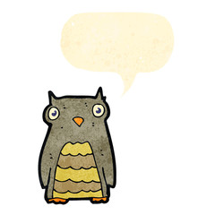 retro cartoon owl