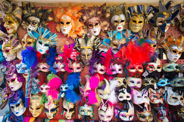 Fototapeta na wymiar Colorful Venetian mask