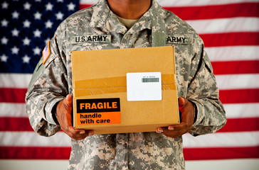 Soldier: Man Receives Package in Mail