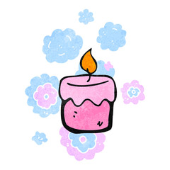 retro cartoon scented candles