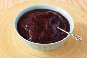 Brazilian dessert Acai pulp