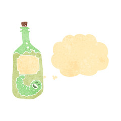 retro cartoon tequila bottle