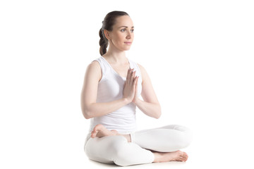 Half lotus posture