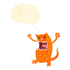 retro cartoon ginger cat