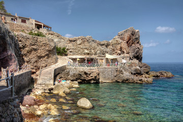 Badebucht Cala d'Estellencs auf Mallorca