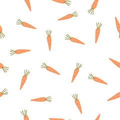 Carrot seamless background.