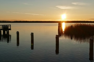Fototapeta na wymiar Sonnenuntergang auf dem Darß 
