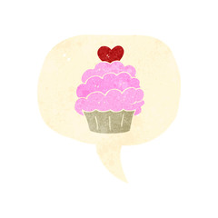 retro cartoon cake symbol