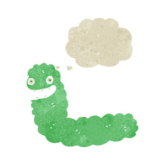 retro cartoon caterpillar