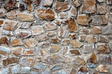 Pattern of old stone Wall Surfaced