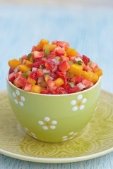 Strawberry mango salsa