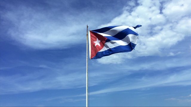 Cuba Waving Flag