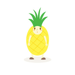 Cute pineapple costumes fruit kids.