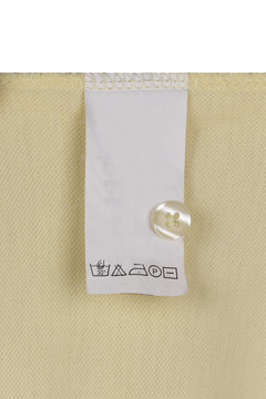 Washing label on cloth