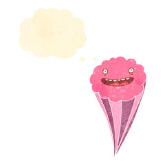 retro cartoon cloud character