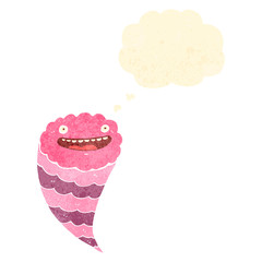 retro cartoon cloud character