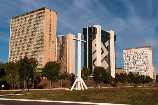 Buildings of the South Banking Sector of Brasilia City