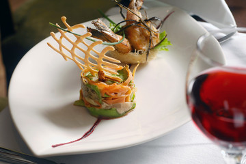 Varieties of Seafood on the table
