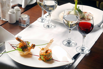 Varieties of Seafood on the table