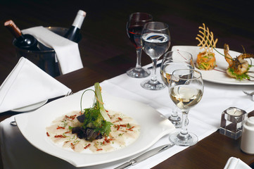 Varieties of Seafood on the table