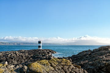 Rue Point Lighthouse on the island of Rathlin, Northern Ireland