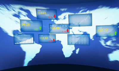 Stock exchange concept