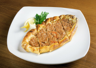Gozleme bread with meat