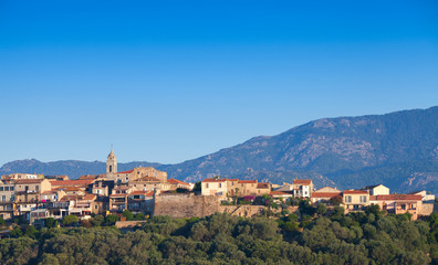 Fototapeta na wymiar Porto-Vecchio cityscape, Corsica island, France
