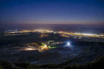 Night view from Slovakian mountains.