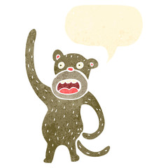 retro cartoon monkey